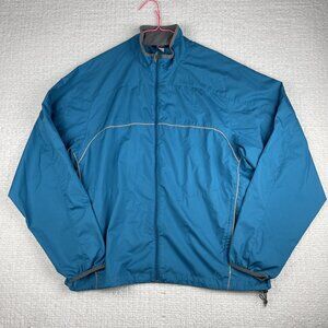 MEC Mountain equipment co-op Men Sz XL Blue Ultralight windbreaker jacket (Read)